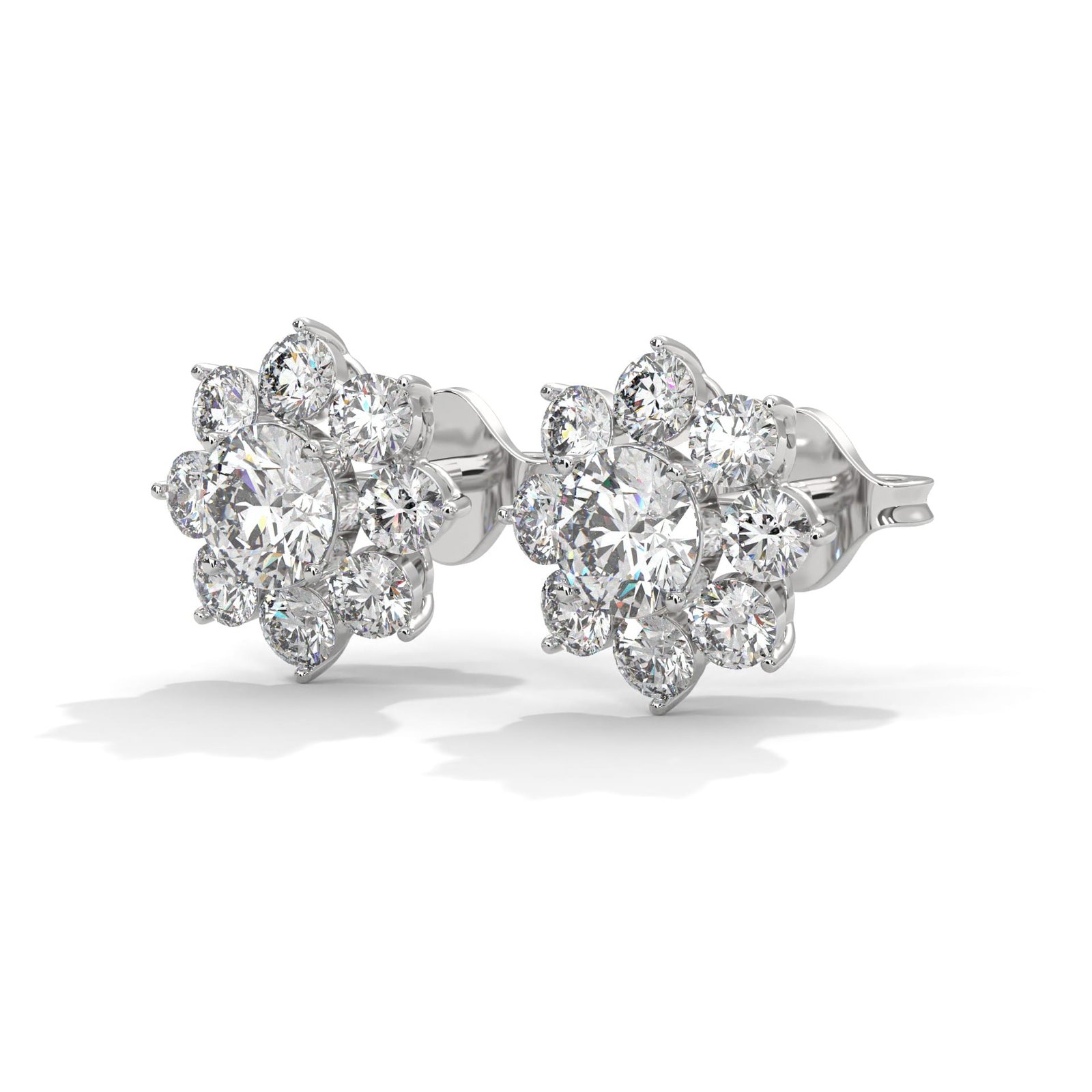 Lab grown diamond earrings for weddings