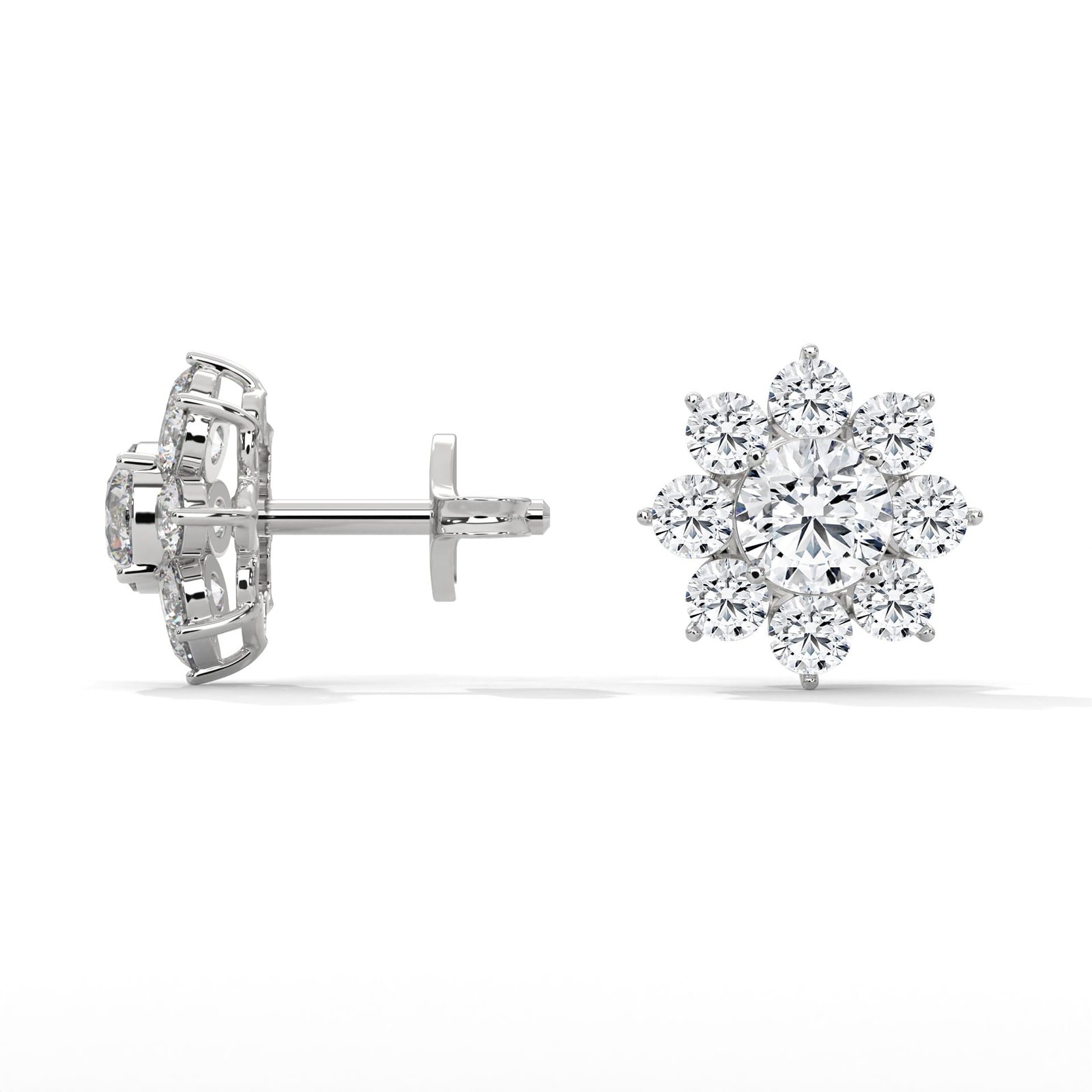 Lab grown diamond earrings for women online shopping