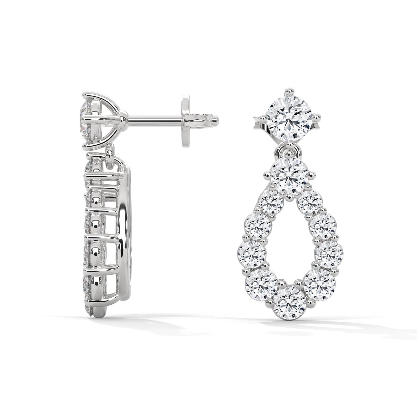Minimal lab grown diamond earrings for daily wear