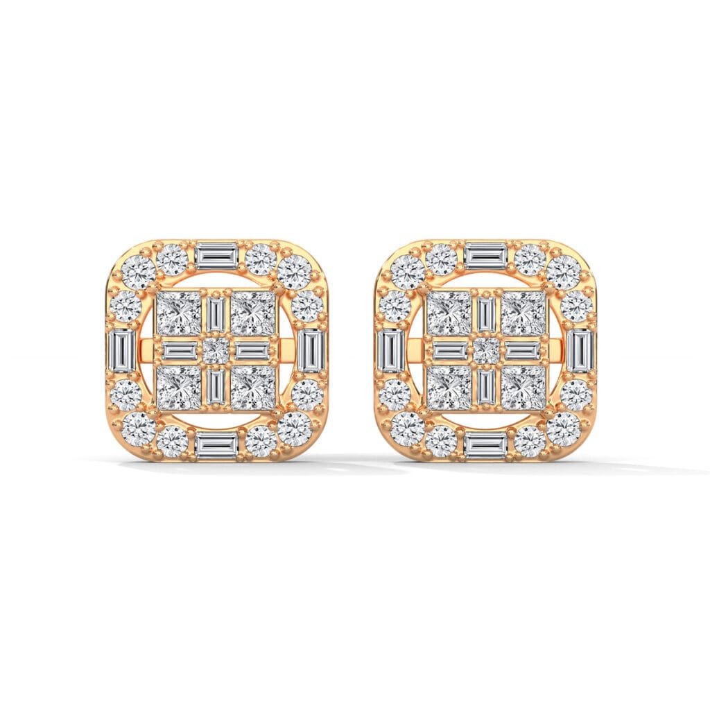 Lab Grown CVD Diamond Earrings Gift Hokkaido Designed
