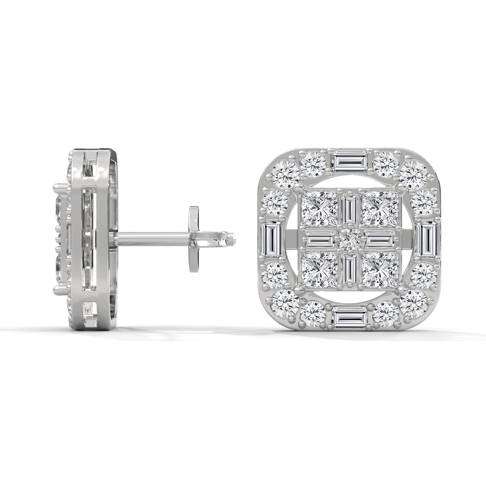 Gold diamond earrings for daily wear — handcrafted luxury by Reeva Rare