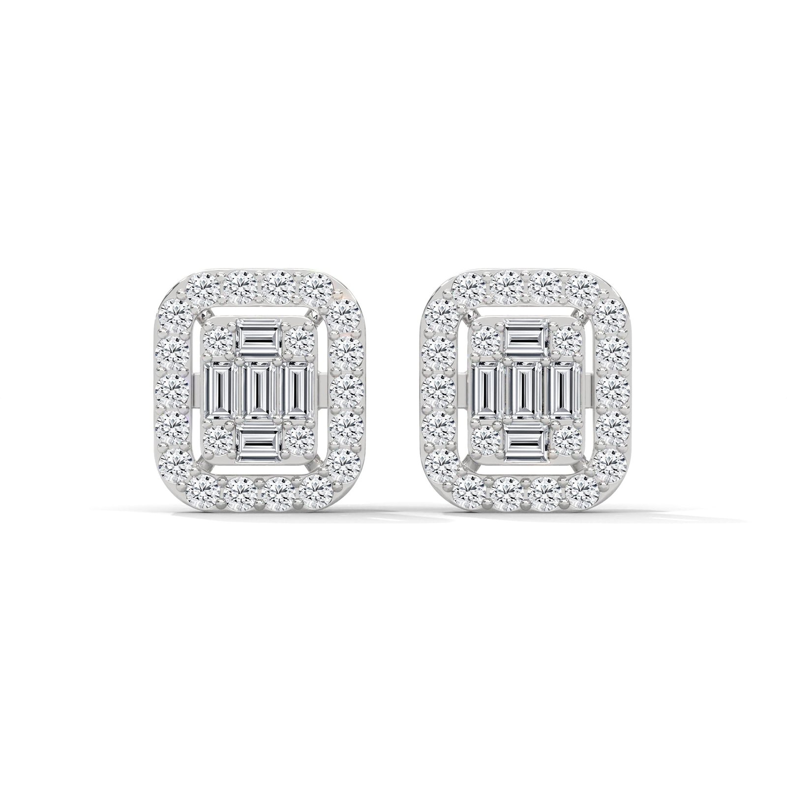 Buy floral diamond gold earrings — delicate handcrafted jewelry