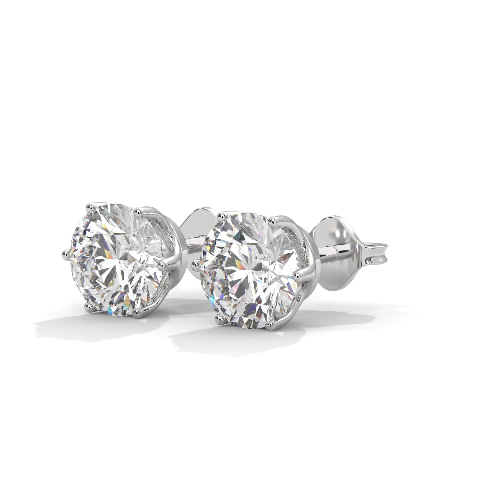 Classic Diamond Gold Earrings – Jewelry