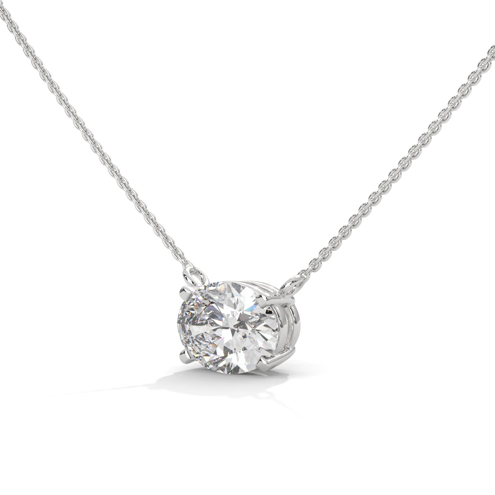 Lab Grown Diamond Gold Necklace Set | Jewelry