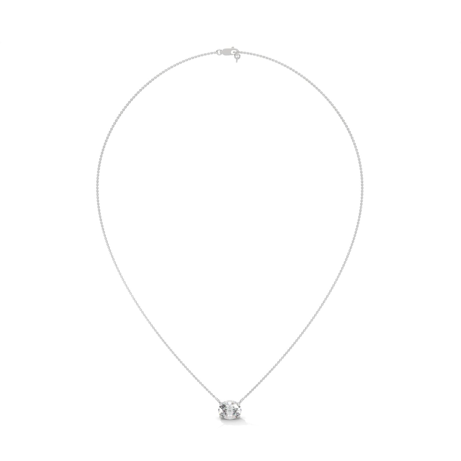 Reeva Rare platinum lab grown diamond necklace set perfect for brides and celebrations