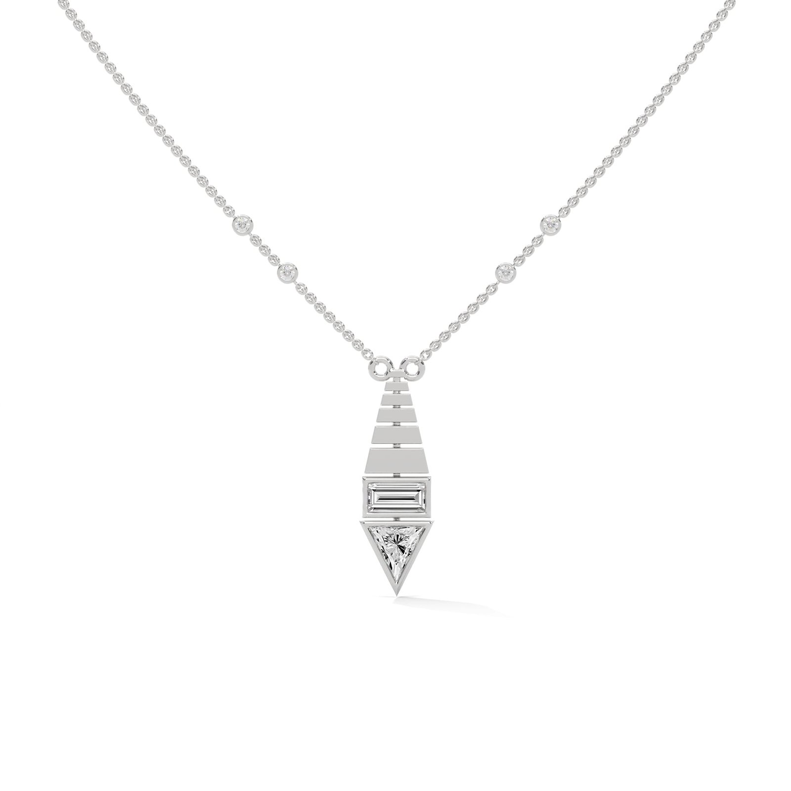Reeva Rare diamond gold pendant necklace set designer timeless jewelry