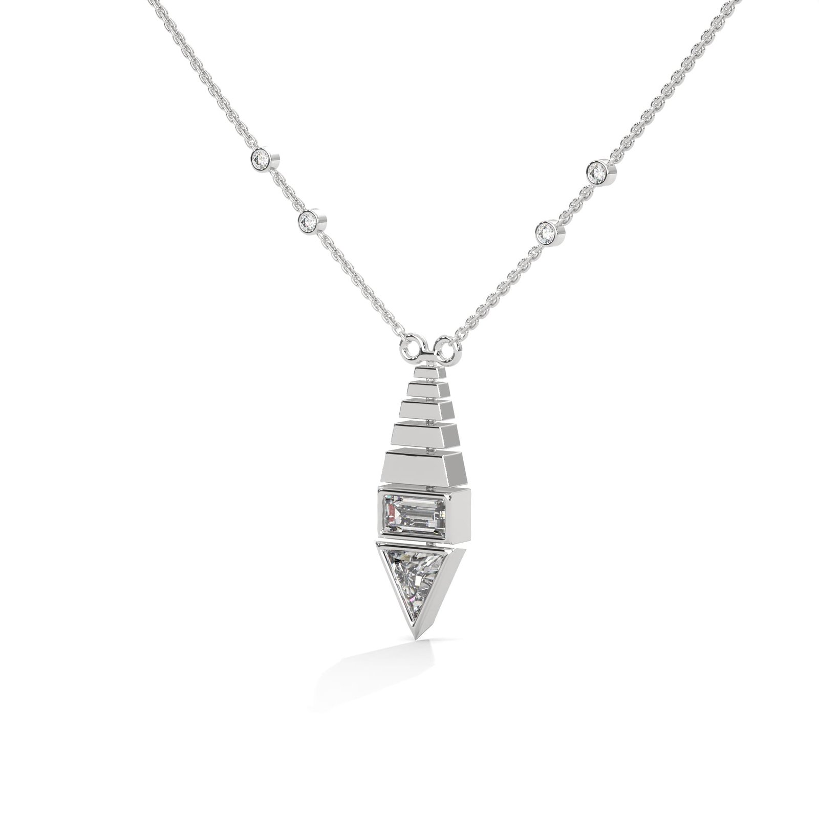 Reeva Rare diamond gold pendant necklace set designer heritage jewelry