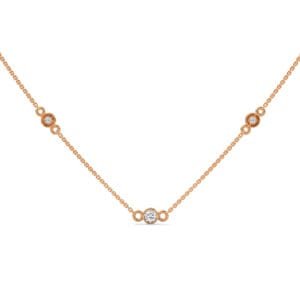 CVD diamond pendant necklace Vancouver gold design