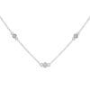 Minimal diamond pendant necklace for girls