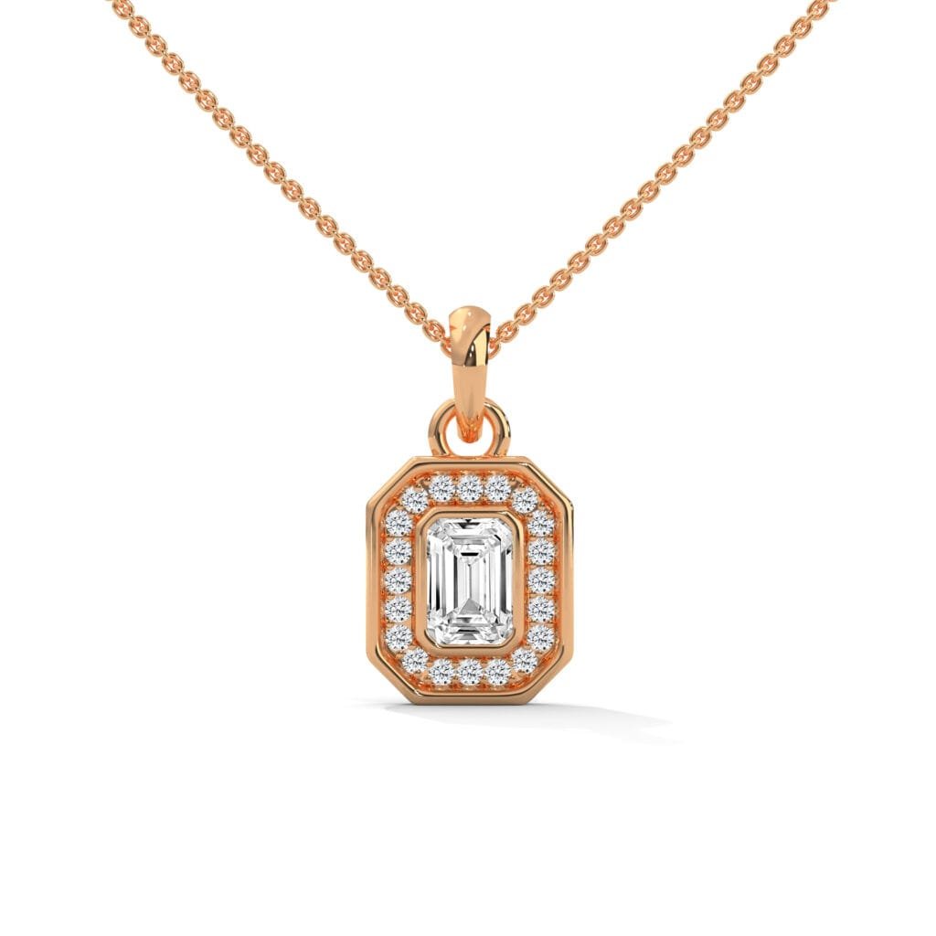 Lab Grown CVD Diamond Pendant Necklace statement pendant
