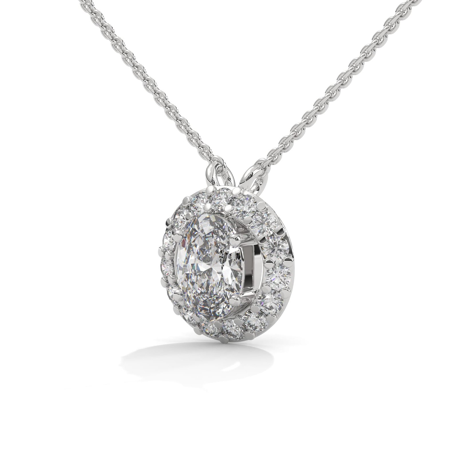 Reeva Rare diamond gold pendant necklace set designs with pure gold finish