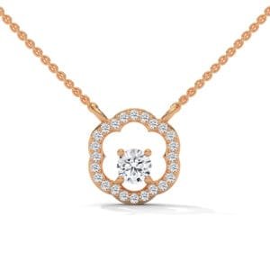 Lab Grown CVD Diamond Pendant Necklace bridal jewelry piece