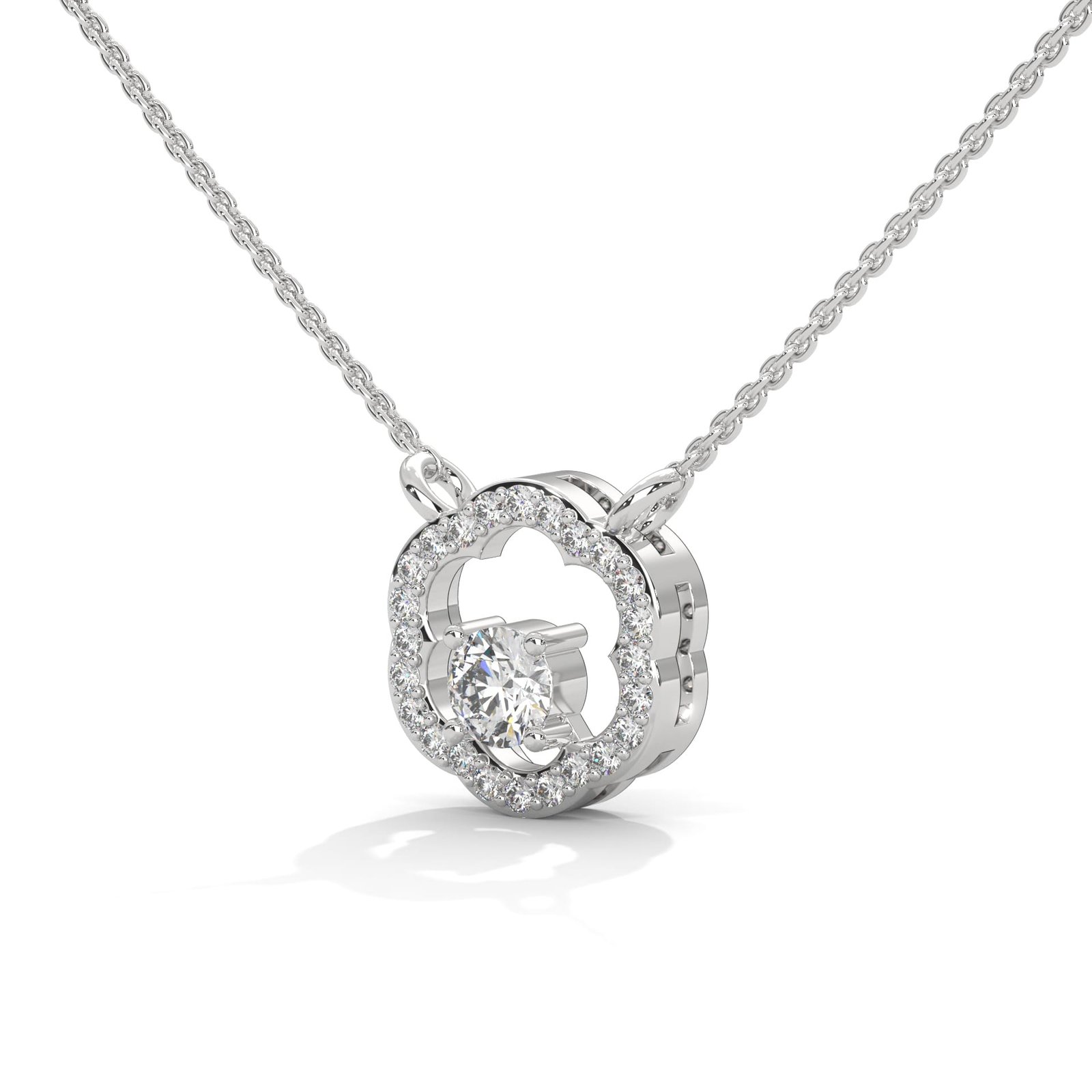 Reeva Rare diamond gold pendant necklace set best jewelry gift for wife or girlfriend