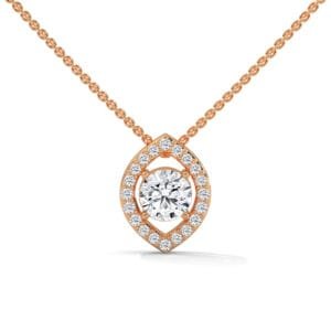 Lab Grown CVD Diamond Pendant Necklace classic diamond style
