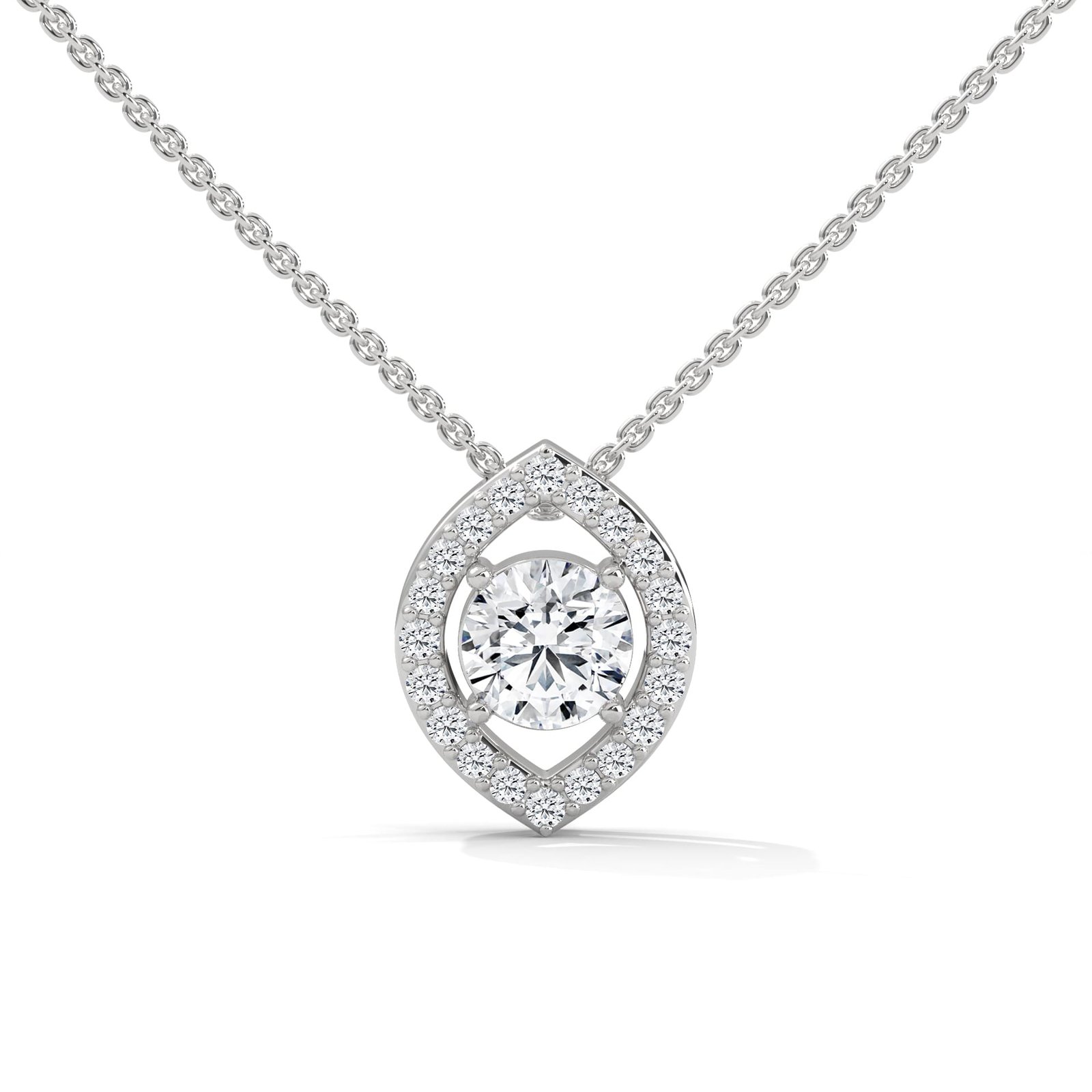 Reeva Rare diamond gold pendant necklace set premium jewelry with luxurious finish