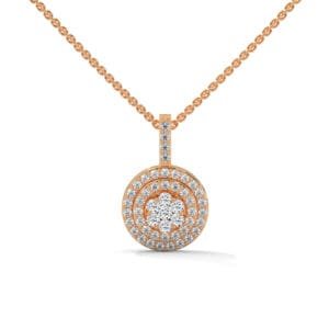 Lab Grown Diamond Pendant Berlin gold setting