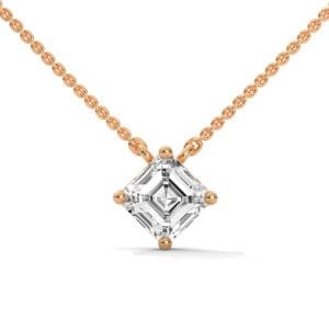 Lab Grown CVD Diamond Pendant Necklace luxurious gold design