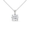 Lab grown CVD diamond platinum pendant necklace set by Reeva Rare for weddings, anniversaries, and elegant gifting.