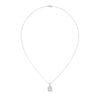 CVD Diamond White Gold Pendant Necklace Set | Jewelry
