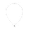 Lab Diamond Gold Necklace Set with Earrings |