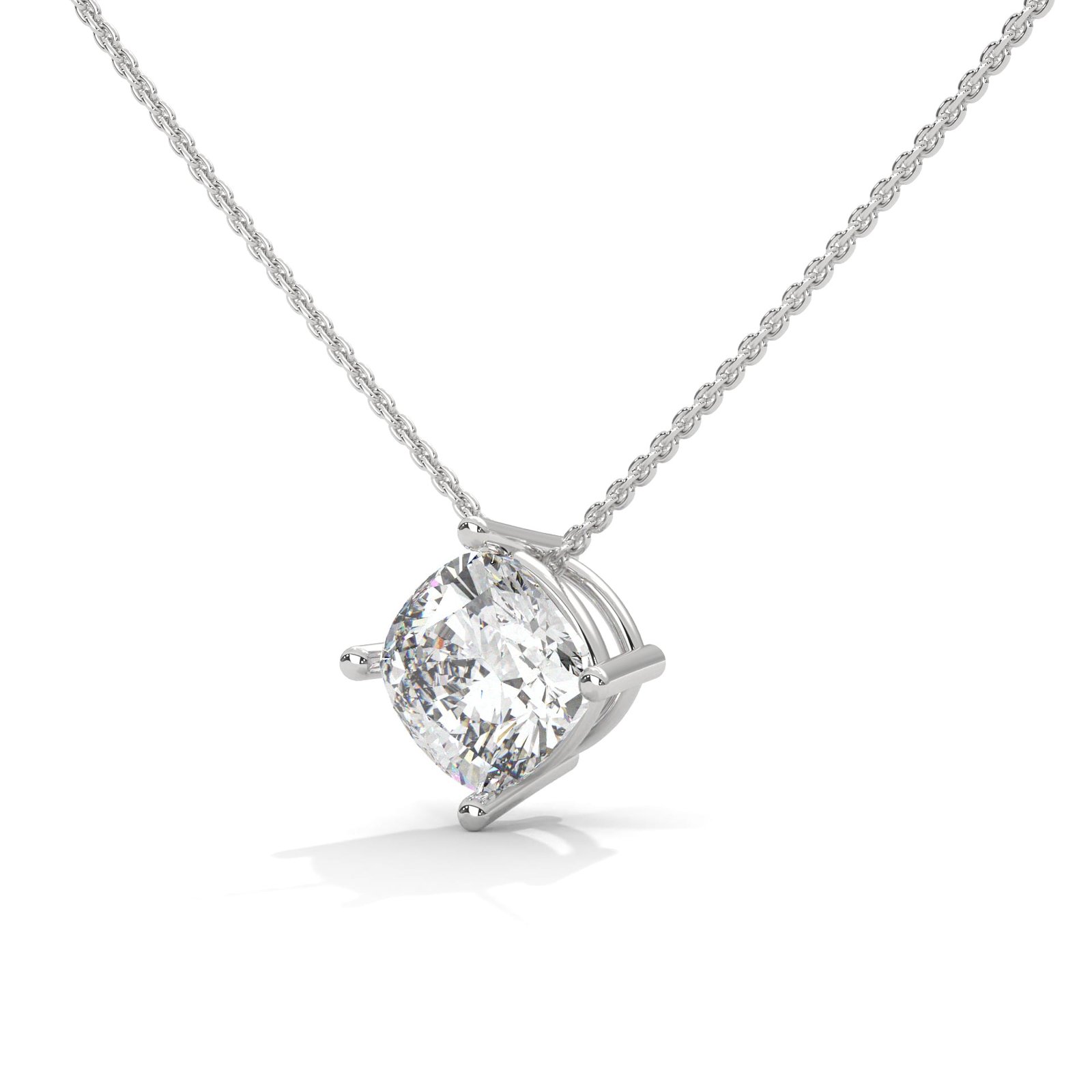 Natural Diamond Platinum Necklace Gift Set |