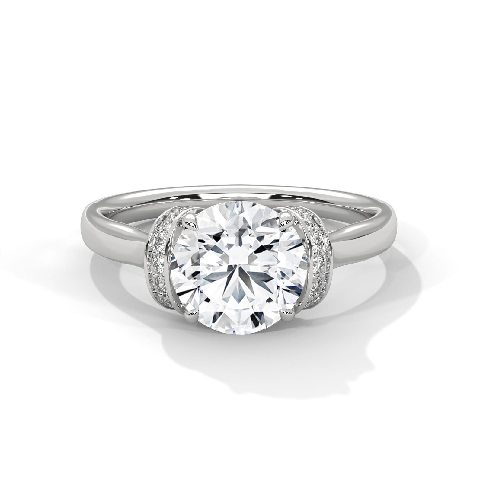 Luxury Lab Grown CVD Diamond Gold Ring Online for Engagement Gifts