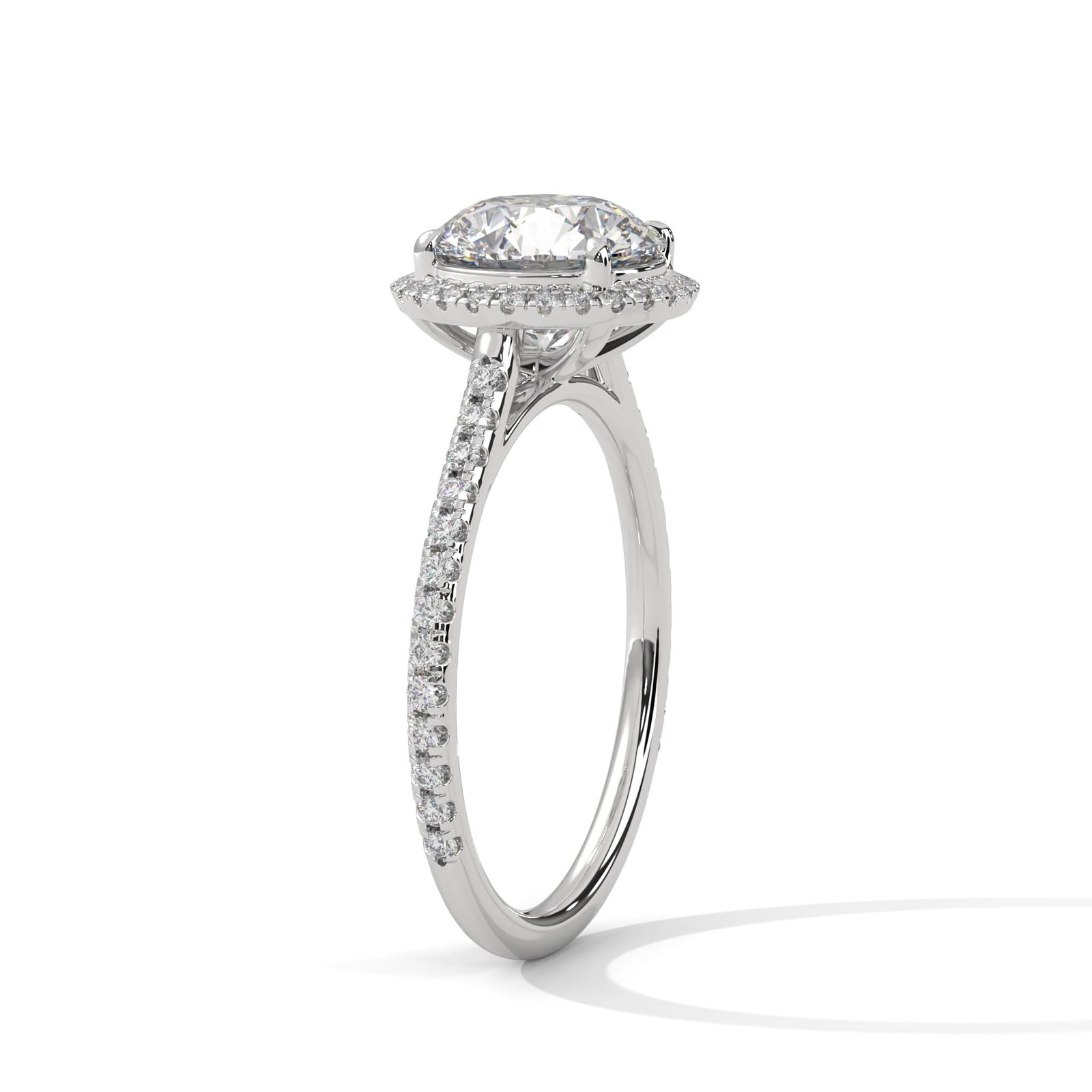 Shop Lab Grown CVD Diamond Gold Ring Online for Engagement Wedding Birthday