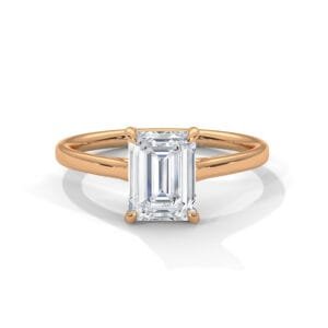 Emerald Lab Grown CVD Diamond Ring Gift Singapore