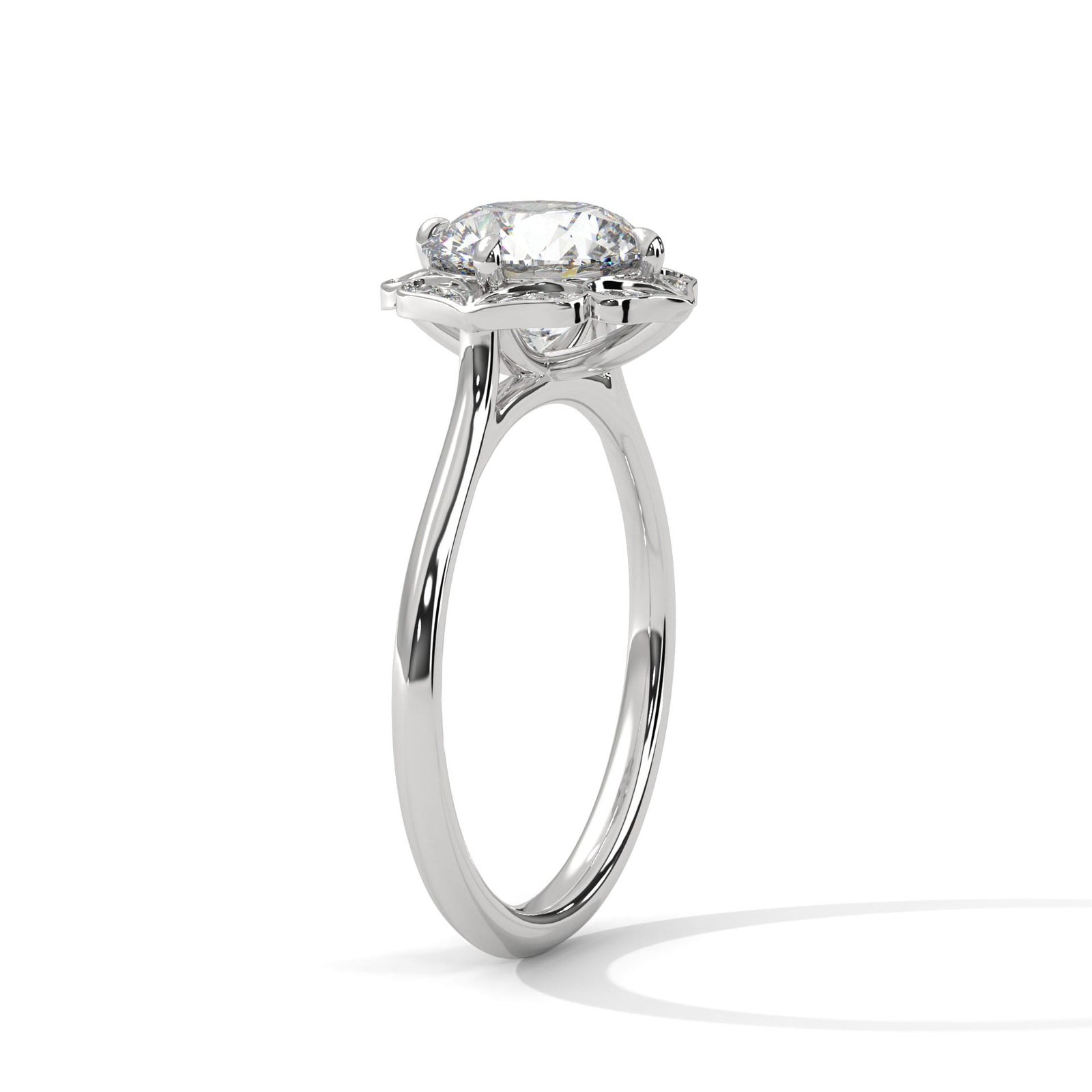 Shop Lab Grown CVD Diamond Gold Ring Online for Her Birthday Engagement Gift