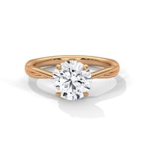 CVD diamond ring in Jakarta elegant gold setting