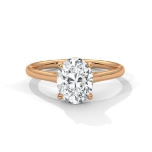 Lab Grown CVD Diamond Engagement Ring Kuwait royal design
