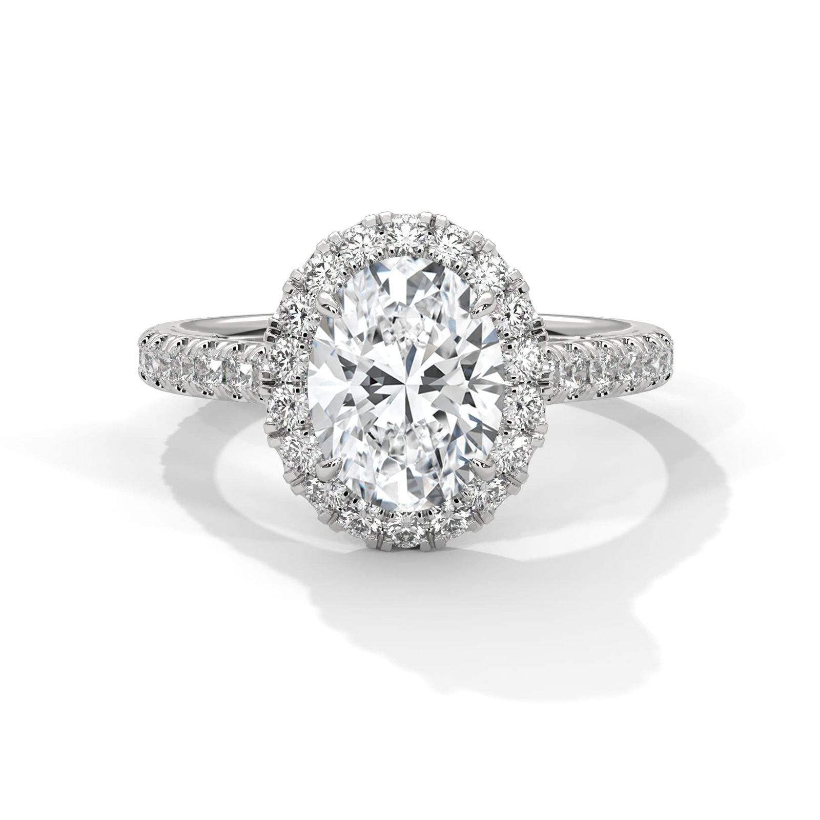 Shop Luxury Lab Grown CVD Diamond Gold Ring Online for Her Engagement Gift
