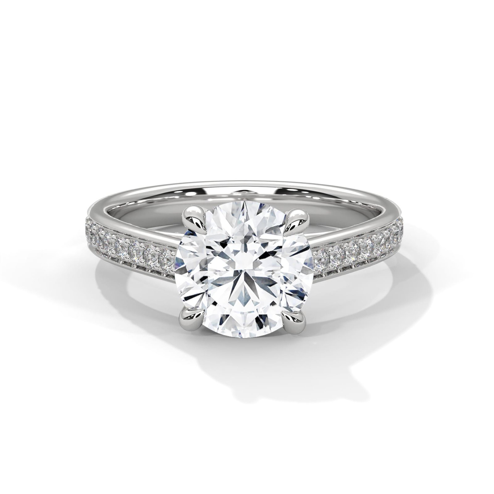 Buy Lab Grown CVD Diamond Gold Ring Online for Engagement Wedding Luxury Gift