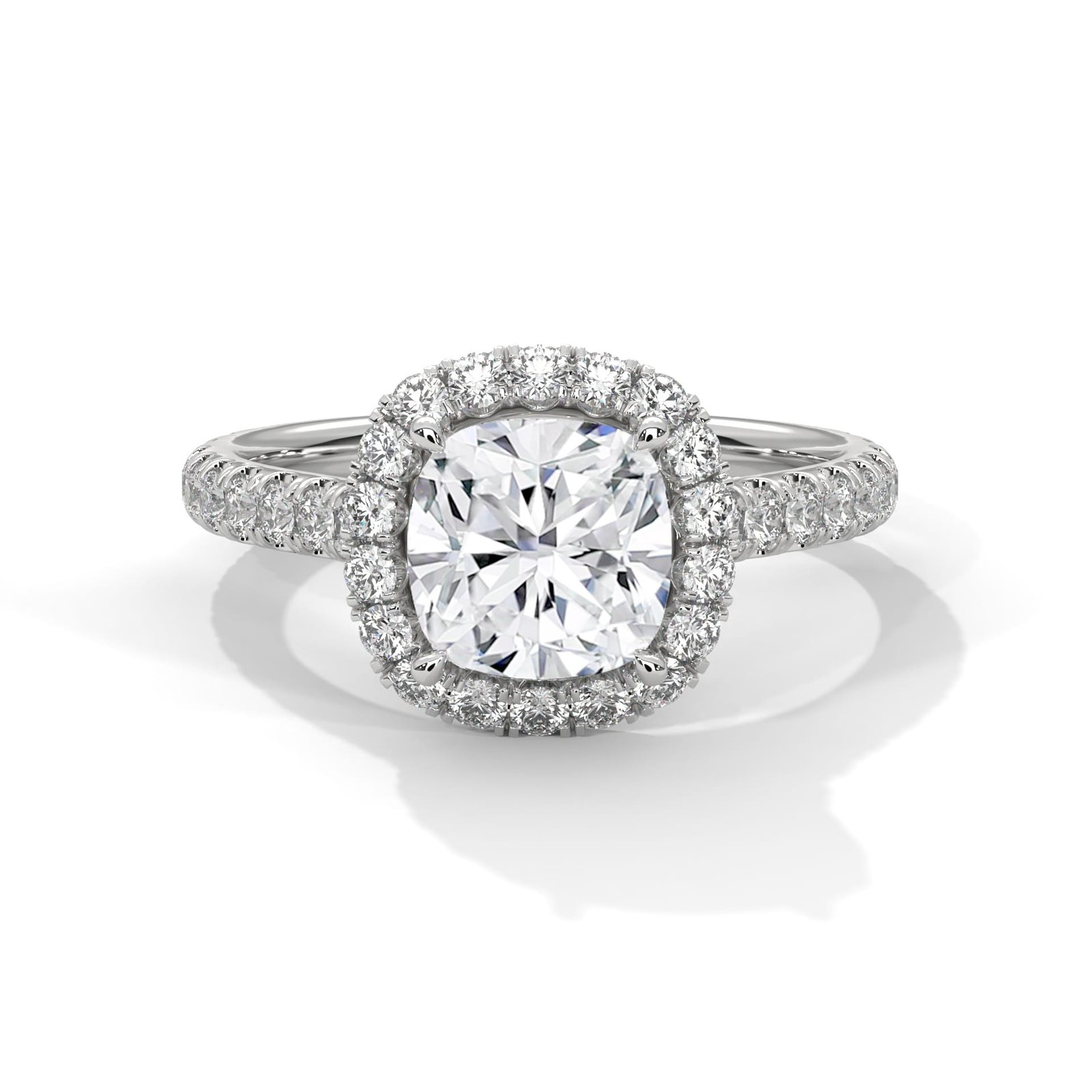 Shop High-End Lab Grown CVD Diamond Gold Ring Online for Engagement Anniversary