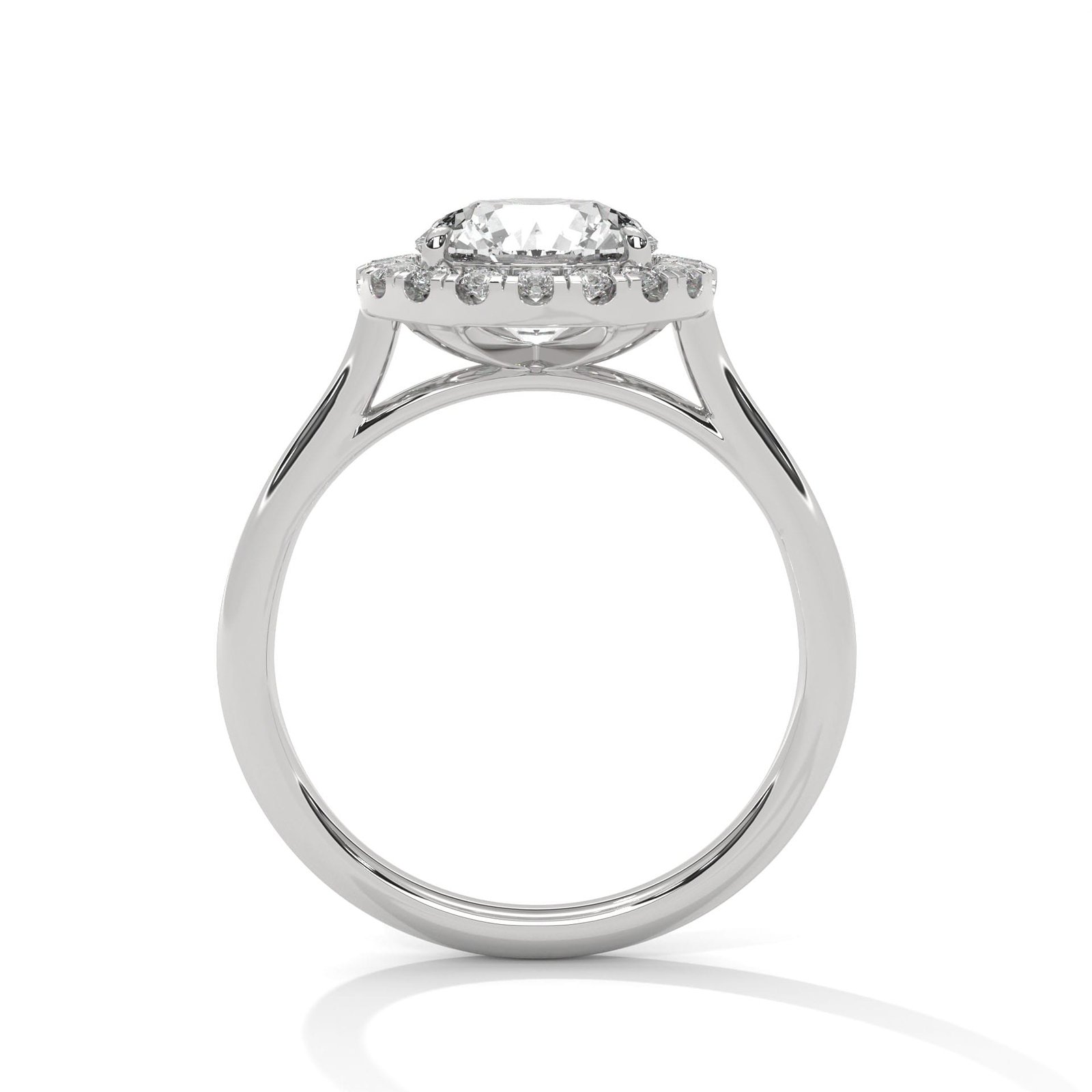 Buy High-End Lab Grown CVD Diamond Gold Ring Online for Her Engagement Gift