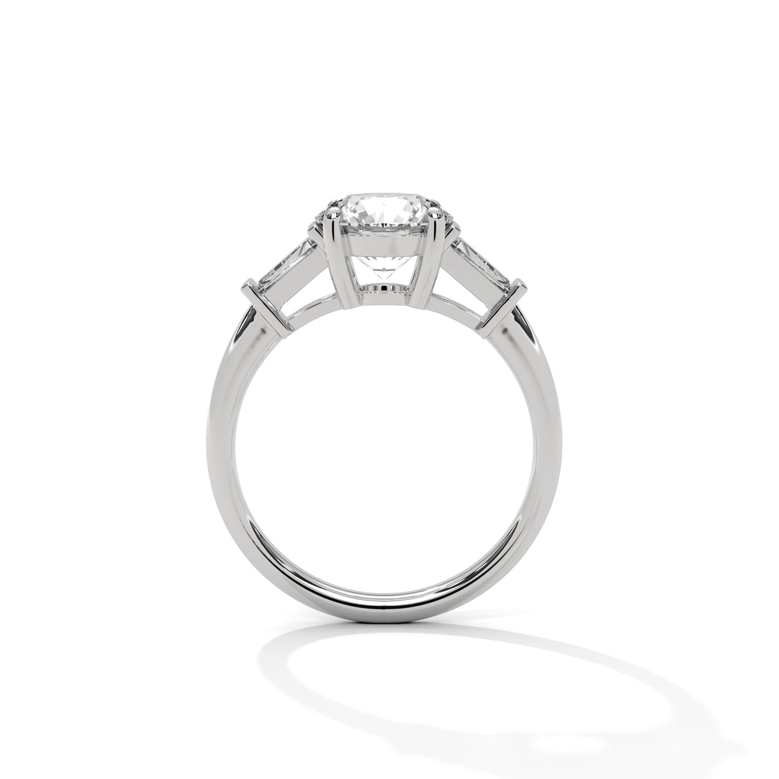 Handcrafted Lab Grown CVD Diamond Gold Ring with pure brilliance