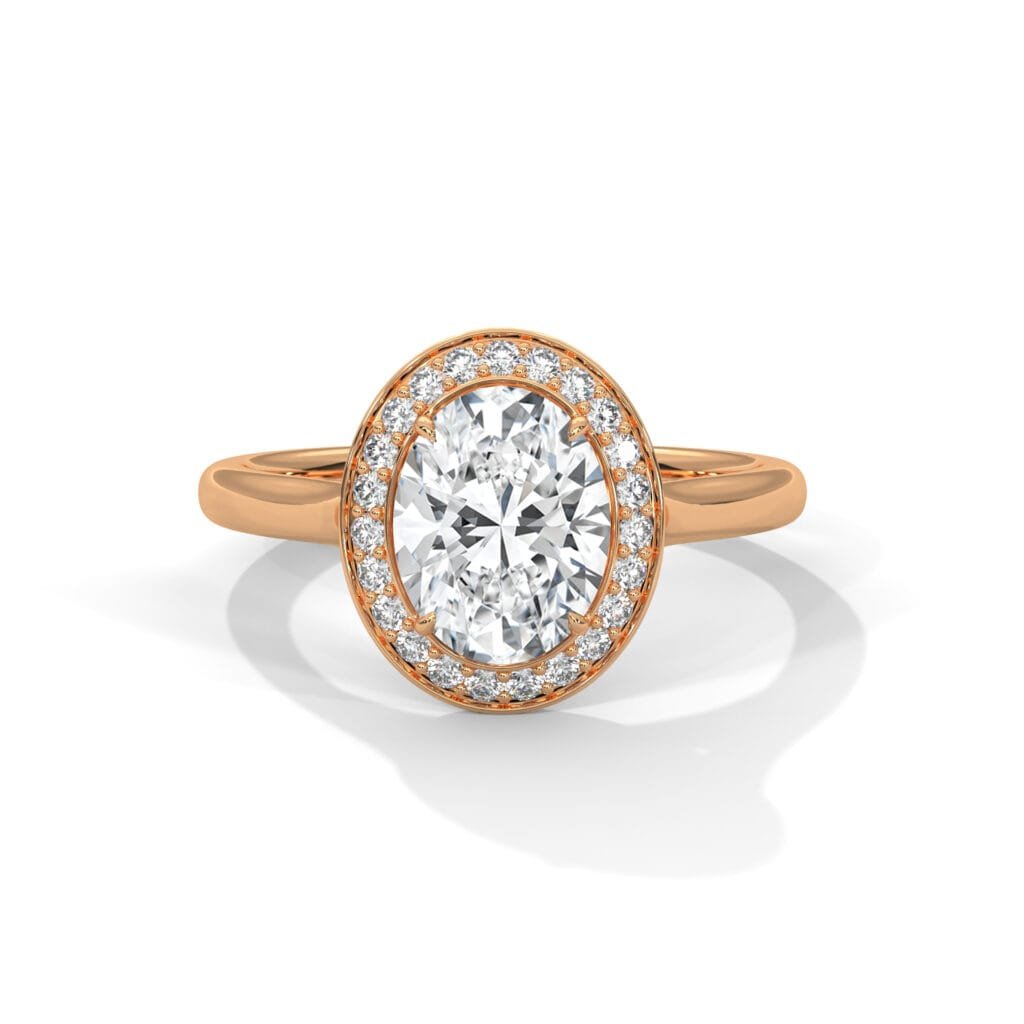 Lab Grown CVD Diamond Engagement Ring London luxury gold setting