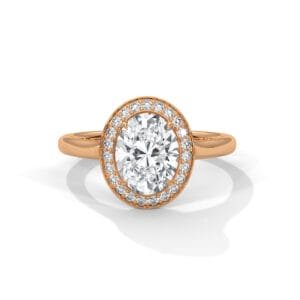 Lab Grown CVD Diamond Engagement Ring London luxury gold setting
