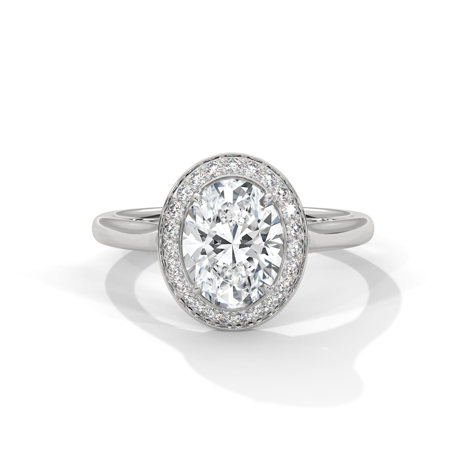 Timeless Lab Grown CVD Diamond Gold Ring with radiant sparkle