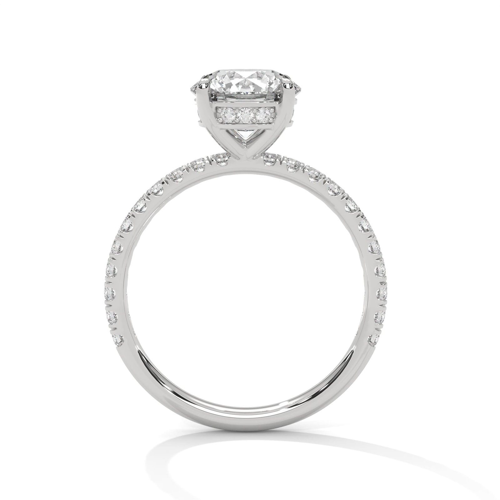 Luxury Lab Grown CVD Diamond Gold Ring with exceptional shine