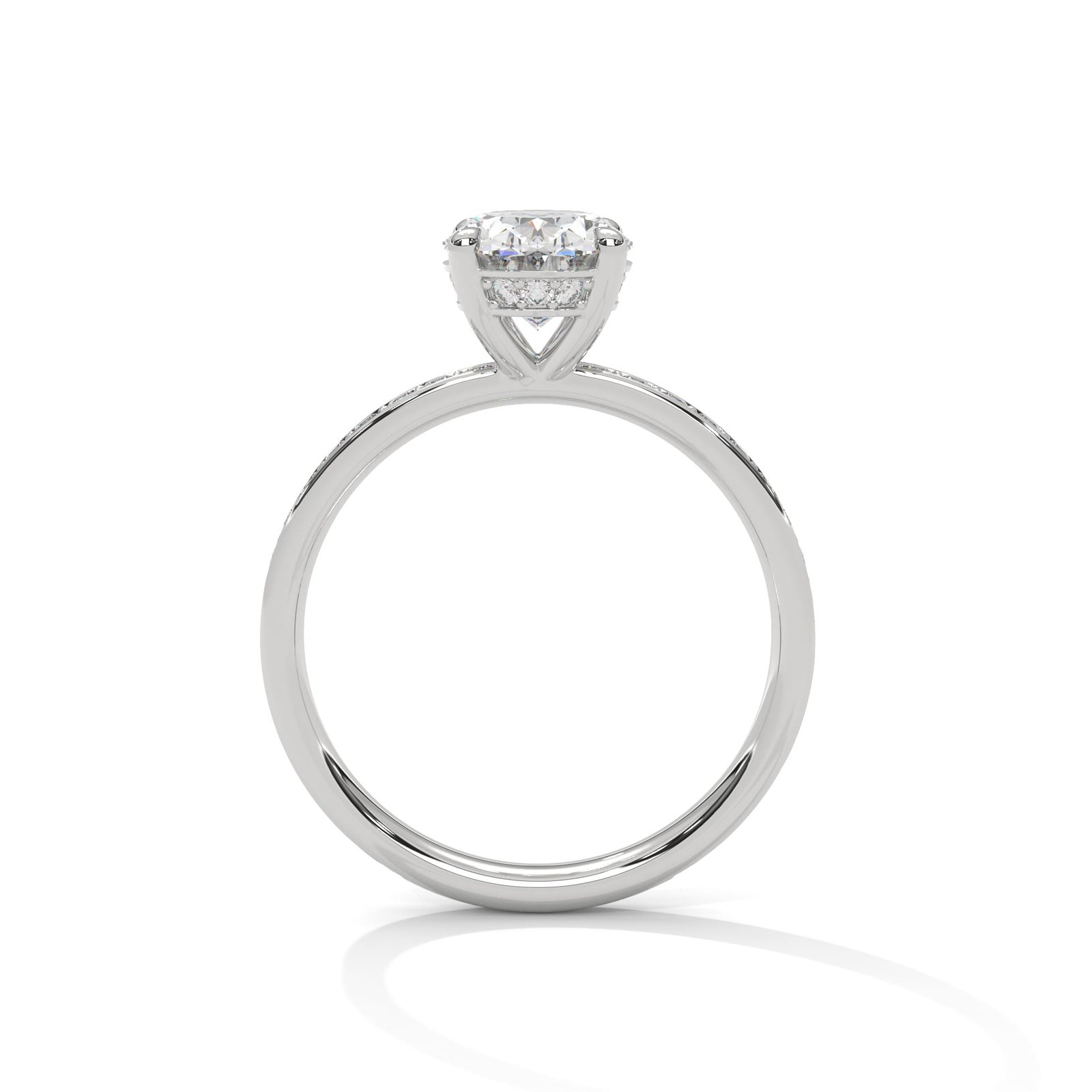 Luxury Lab Grown CVD Diamond Gold Ring for Gifting Elegance