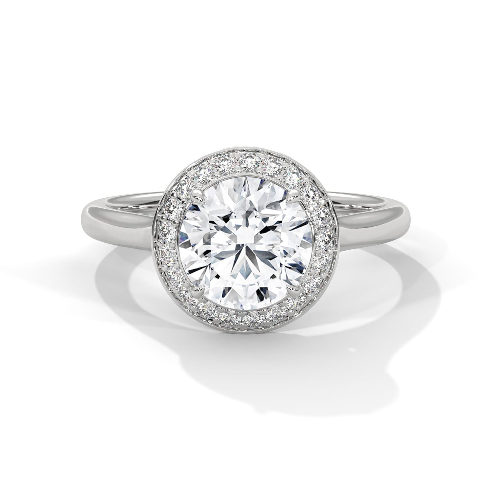 Shop Modern Lab Grown CVD Diamond Gold Ring for Engagement