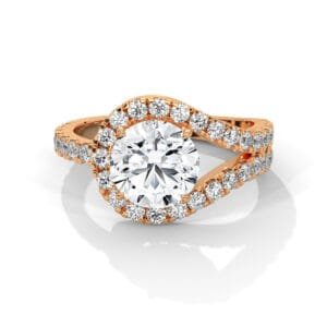 Lab Grown CVD Diamond Engagement Ring Auckland New Zealand coastal design