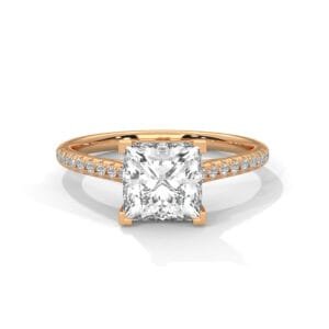 CVD diamond ring gift Shanghai in premium gold