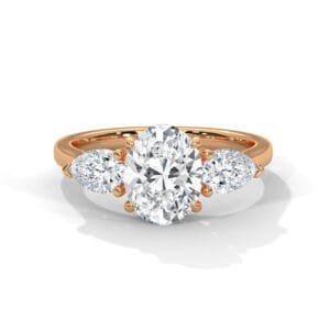 Lab Grown CVD Diamond Engagement Ring San Diego luxury gold setting