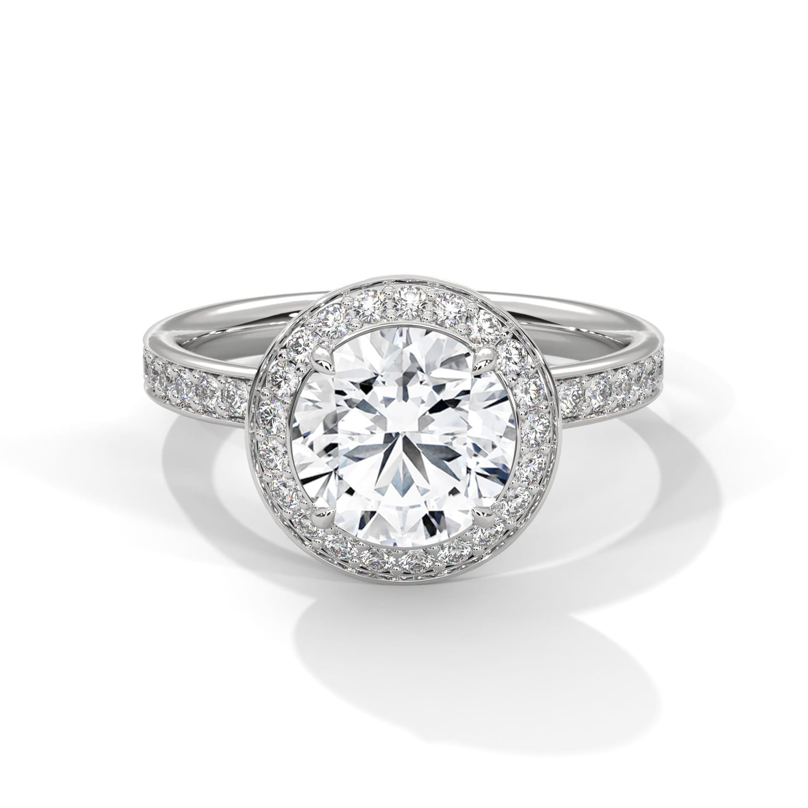 Elegant Lab Grown CVD Diamond Gold Ring for Gift