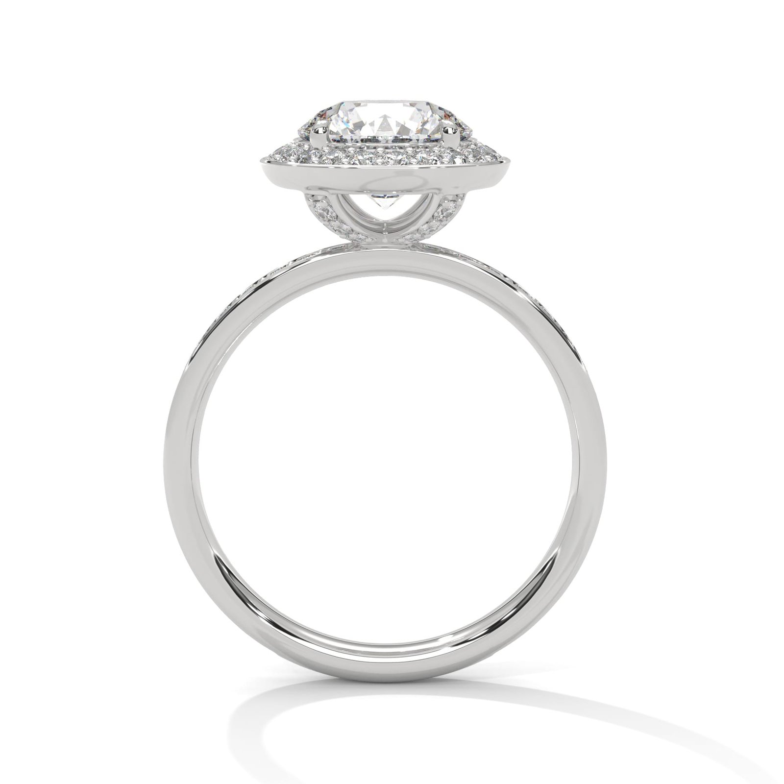 Stylish Lab Grown CVD Diamond Gold Ring