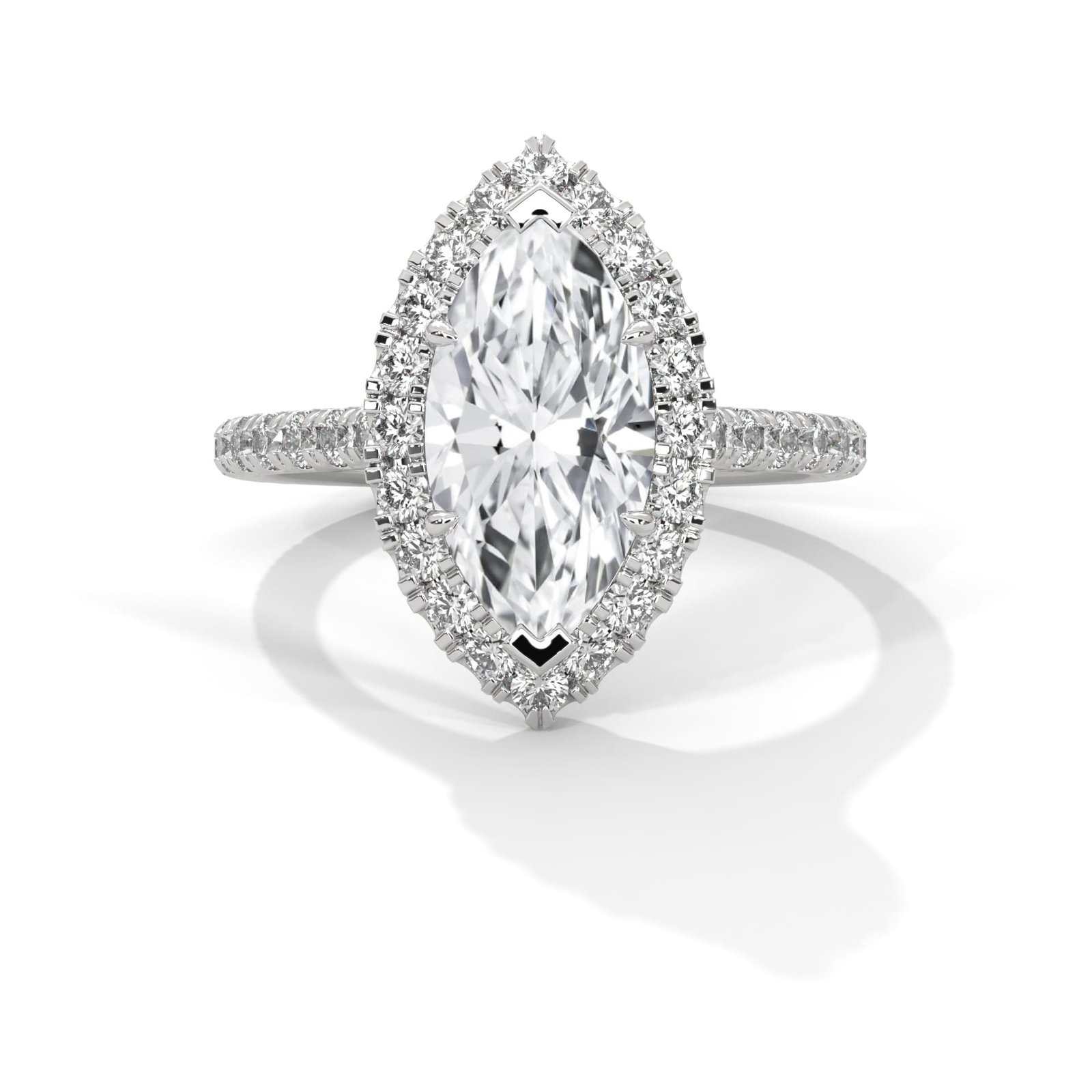 Captivating Lab Grown CVD Diamond Gold Ring with flawless cut and shine from Reeva Rare.