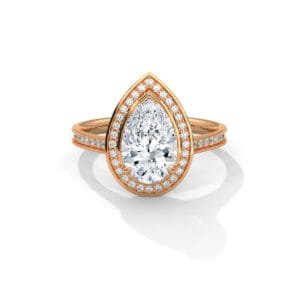 Lab Grown CVD Diamond Engagement Ring Hyderabad royal design