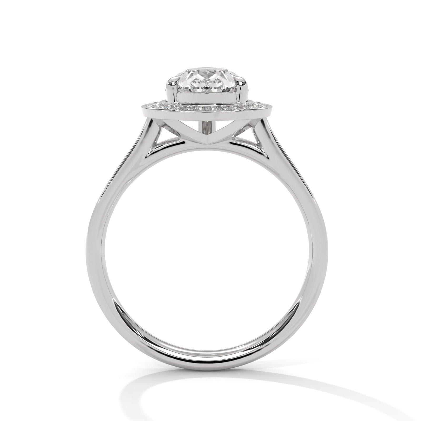 Lab Grown CVD Diamond Gold Ring with modern style and brilliant design